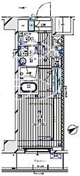 MAINSTAGE水天宮前 1Kの間取図画像