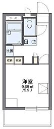 レオパレスエヴァーグリーン白幡2 1Kの間取図画像