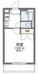 レオパレスシンフォニア 1Kの間取図画像