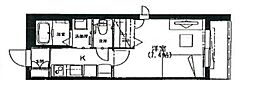 モンターニュ本駒込 2階1Kの間取り