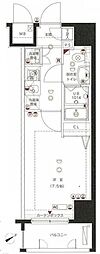 リガーレ墨田レヴァンテ 1Kの間取図画像