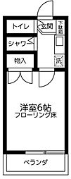 永山フラワーマンション ワンルームの間取図画像