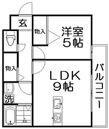 間取図画像 1LDK