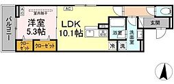 D Paina 小倉V 1LDKの間取図画像