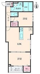 Belle Lead 大倉山 2LDKの間取図画像