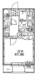 リーヴェル横浜蒔田プレミオ 1Kの間取図画像
