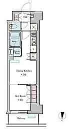 Brilliaist池尻大橋 1DKの間取図画像