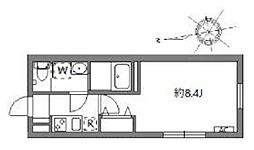東京メトロ丸ノ内線 中野坂上駅 徒歩2分の賃貸マンション 3階1Kの間取り