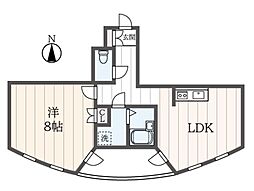 エルミタージュ吉祥寺 3階1LDKの間取り