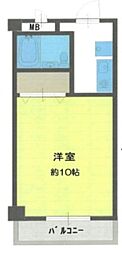 ラヴィリンス ワンルームの間取図画像