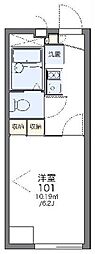 レオパレスエキノックスA 1Kの間取図画像