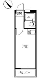 スカイピア葛西3 1Kの間取図画像