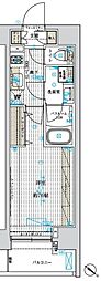 フュージョナル浅草FOREST 5階1Kの間取り