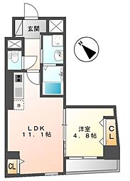 上池台ベルズ 1LDKの間取図画像
