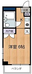 メゾンブランシュ 1Kの間取図画像