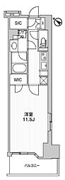 WORVE横浜伊勢佐木町 1Kの間取図画像