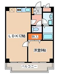 ベストコア 1LDKの間取図画像