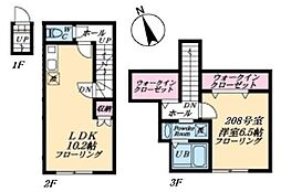 マイレジデンス鷺宮 1LDKの間取図画像