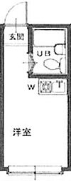 アーバンプレイス高円寺北B ワンルームの間取図画像