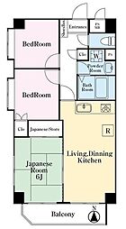 フローレンスパレス柿生 4階3LDKの間取り