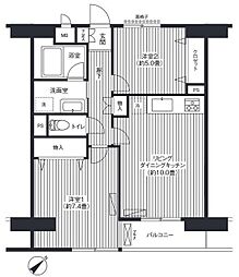 ベイイースト 2LDKの間取図画像