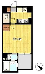 エスポワール本八幡 1Kの間取図画像