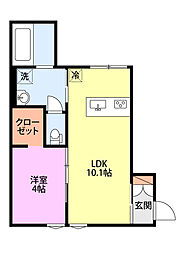 アーバンブランチ鳥屋野南 2階1LDKの間取り