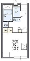 レオパレススペシャルステージC 1Kの間取図画像