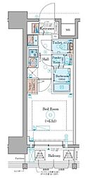 ジェノヴィア綾瀬2 1Kの間取図画像