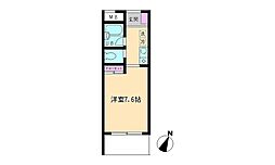 アーク・ナカノ 1Kの間取図画像