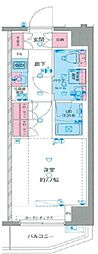 ジェノヴィア南千住6スカイガーデン 1Kの間取図画像