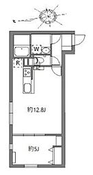 東京メトロ丸ノ内線 中野坂上駅 徒歩2分の賃貸マンション 2階1LDKの間取り