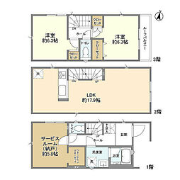 Kolet南与野23 1階2SLDKの間取り