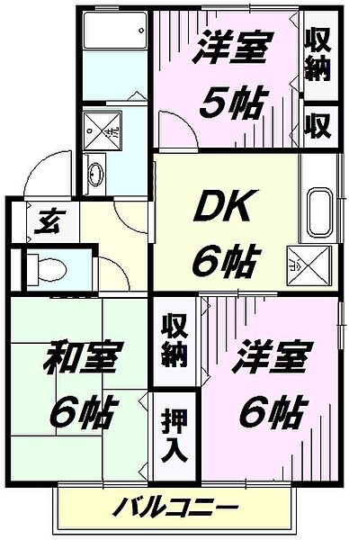 プレミール 101｜埼玉県狭山市柏原(賃貸アパート3DK・1階・53.48㎡)の写真 その2