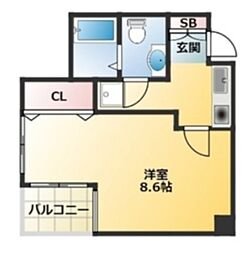 NOZYmachiya 1Kの間取図画像