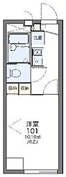 レオパレスエキノックスA 1Kの間取図画像