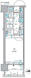 セントラルプレイス新宿御苑前 1Kの間取図画像