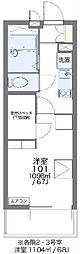レオパレス穴川 1Kの間取図画像