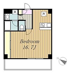 OZ-COURT 1Kの間取図画像