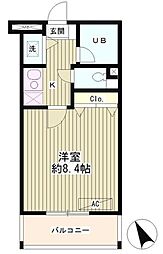 ラルゴ西早稲田 1Kの間取図画像
