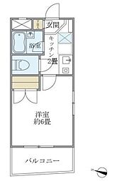 グリーンヒル7 1Kの間取図画像