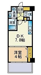 TAISHOKANLaBalconata 1DKの間取図画像