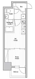 アーバンパーク日暮里 1DKの間取図画像