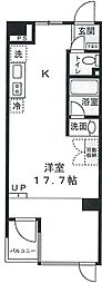 グレースコートウエノ ワンルームの間取図画像