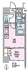 LIVIOMAISON木場 1DKの間取図画像