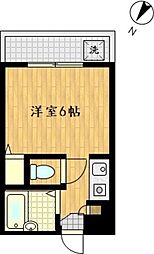 ファインズコート渡田 ワンルームの間取図画像