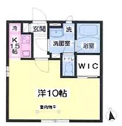 ガーデンヴィラ ワンルームの間取図画像
