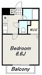 コリーヌドゥレーヴ 2階1Kの間取り
