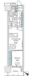 ロイヤルパークス有明 1LDKの間取図画像