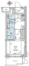 リヴシティ妙蓮寺 1Kの間取図画像